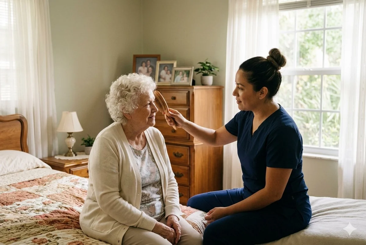 Home care professionals at work